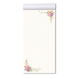 Notizblöcke für Ihre Erledigungen, Einkaufslisten oder Gesprächsnotizen online kaufen. Hochwertige Notizblock-Designs in DIN LANG Format, 50 Blatt je Block.