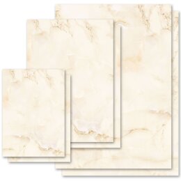 Briefpapier Motiv MARMOR BEIGE Marmorpapier Marmor &...