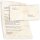 Briefpapier Set MARMOR BEIGE - 20-tlg. DL (ohne Fenster)