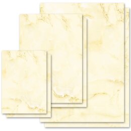 Briefpapier MARMOR HELLGELB - DIN A5 Format 100 Blatt