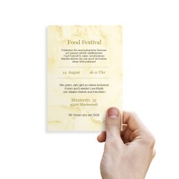 Briefpapier MARMOR HELLGELB - DIN A6 Format 100 Blatt