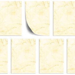 Briefpapier MARMOR HELLGELB - DIN A6 Format 100 Blatt