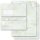 Motiv-Briefpapier Set MARMOR HELLGRÜN - 40-tlg. DL (mit Fenster) Marmor & Struktur, Marmorpapier, Paper-Media