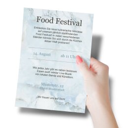 Briefpapier MARMOR HELLBLAU - DIN A5 Format 50 Blatt