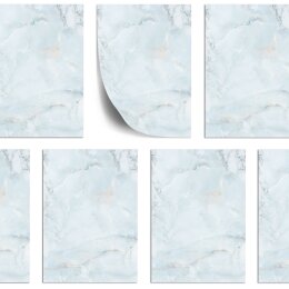 Briefpapier MARMOR HELLBLAU - DIN A5 Format 50 Blatt