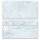 Briefumschläge MARMOR HELLBLAU - 10 Stück DIN LANG (ohne Fenster) Marmor & Struktur, Marmor-Motiv, Paper-Media