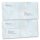 Motiv-Briefumschläge Marmor & Struktur, MARMOR HELLBLAU 10 Briefumschläge (ohne Fenster) - DIN LANG (220x110 mm) | selbstklebend | Online bestellen! | Paper-Media