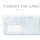 MARMOR HELLBLAU Briefumschläge Marmor-Motiv CLASSIC 10 Briefumschläge (mit Fenster), DIN LANG (220x110 mm), DLMF-4037-10