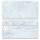 MARMOR HELLBLAU Briefpapier Sets Marmorpapier ELEGANT Briefpapier Set, 20 tlg., DIN A4 & DIN LANG im Set., SOE-4037-20