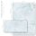 Briefpapier Set MARMOR HELLBLAU - 20-tlg. DL (ohne Fenster)