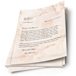 Briefpapier MARMOR TERRACOTTA - DIN A4 Format 20 Blatt