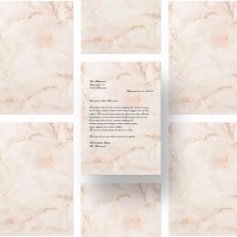 Briefpapier MARMOR TERRACOTTA - DIN A4 Format 20 Blatt