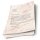 Briefpapier MARMOR TERRACOTTA - DIN A4 Format 20 Blatt