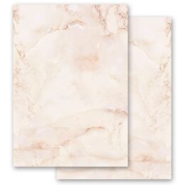 Briefpapier - Motiv MARMOR TERRACOTTA | Marmor & Struktur | Hochwertiges DIN A5 Briefpapier - 50 Blatt | 90 g/m² | beidseitig bedruckt | Online bestellen!