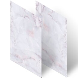 Briefpapier - Motiv MARMOR FLIEDER | Marmor & Struktur | Hochwertiges DIN A4 Briefpapier - 20 Blatt | 90 g/m² | beidseitig bedruckt | Online bestellen!