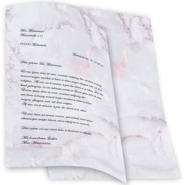 Briefpapier MARMOR FLIEDER - DIN A4 Format 20 Blatt