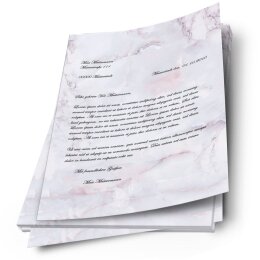 Briefpapier MARMOR FLIEDER - DIN A4 Format 20 Blatt
