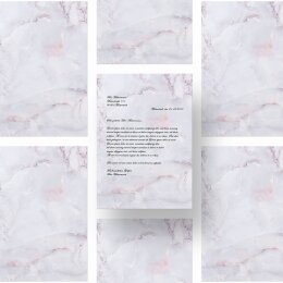 Briefpapier MARMOR FLIEDER - DIN A4 Format 20 Blatt