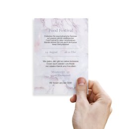 Briefpapier MARMOR FLIEDER - DIN A6 Format 100 Blatt
