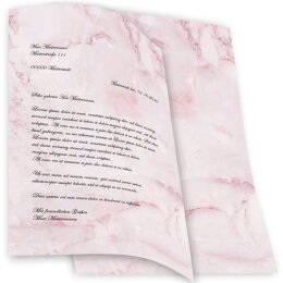 Briefpapier MARMOR MAGENTA - DIN A4 Format 50 Blatt