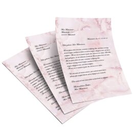 Briefpapier MARMOR MAGENTA - DIN A5 Format 50 Blatt