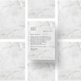Briefpapier MARMOR HELLGRAU - DIN A4 Format 100 Blatt