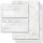 Motiv-Briefpapier Set MARMOR HELLGRAU - 40-tlg. DL (mit Fenster) Marmor & Struktur, Marmorpapier, Paper-Media