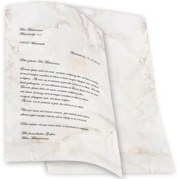 Briefpapier MARMOR NATUR - DIN A4 Format 50 Blatt