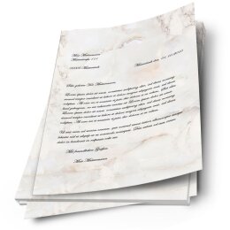 Briefpapier MARMOR NATUR - DIN A4 Format 50 Blatt
