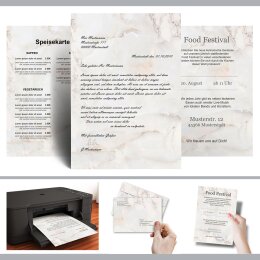 Briefpapier MARMOR NATUR - DIN A4 Format 50 Blatt