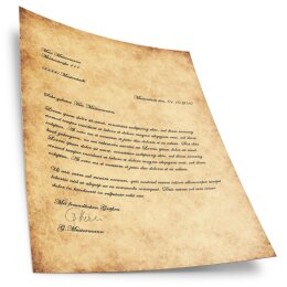 Briefpapier - Motiv HISTORY | Antik & History | Hochwertiges DIN A4 Briefpapier - 100 Blatt | 90 g/m² | beidseitig bedruckt | Online bestellen!