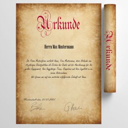 Briefpapier RUSTIKAL - DIN A4 Format 20 Blatt