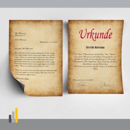 Briefpapier RUSTIKAL - DIN A4 Format 20 Blatt