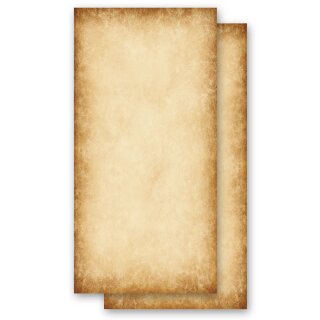 Briefpapier RUSTIKAL - DIN LANG Format 100 Blatt Antik & History, Altes Papier Vintage, Paper-Media