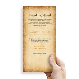 Briefpapier - Motiv RUSTIKAL | Antik & History | Hochwertiges DIN LANG Briefpapier - 100 Blatt | 90 g/m² | beidseitig bedruckt | Online bestellen!