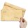 HISTORY Briefumschläge Altes Papier Vintage CLASSIC 10 Briefumschläge (ohne Fenster), DIN LANG (220x110 mm), DLOF-4043-10