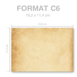 Briefumschläge Antik & History, RUSTIKAL 10 Briefumschläge - DIN C6 (162x114 mm) | selbstklebend | Online bestellen! | Paper-Media