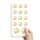 HERZ MIT SEEROSEN Stickerbögen Blumenmotiv SIMPLE 2 Bögen mit 28 Sticker, DIN LANG (105x210 mm) Hoch, SBDL-204-2