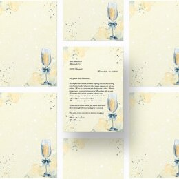 Briefpapier SEKTEMPFANG - DIN A4 Format 250 Blatt