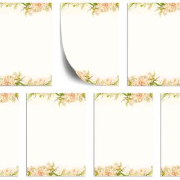 Briefpapier PFINGSTROSEN - DIN A4 Format 50 Blatt