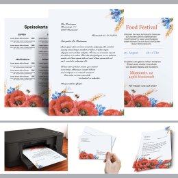 Briefpapier FELDBLUMEN - DIN A4 Format 100 Blatt