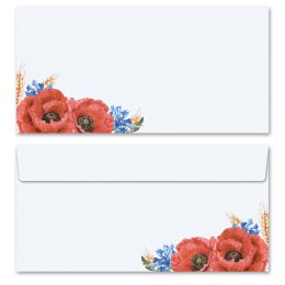 Briefpapier Set FELDBLUMEN - 40-tlg. DL (ohne Fenster)
