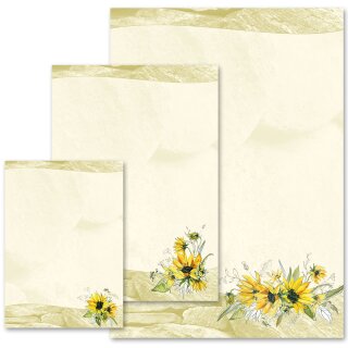 Briefpapier GELBE SONNENBLUMEN Blumen & Blüten, Natur, Paper-Media