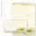 Briefpapier Set GELBE SONNENBLUMEN - 100-tlg. DL (mit Fenster)