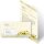 Briefpapier Set GELBE SONNENBLUMEN - 100-tlg. DL (mit Fenster)