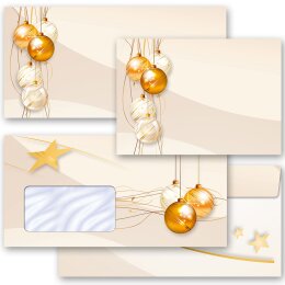 Briefumschläge FROHE FESTTAGE - 25 Stück DIN LANG (ohne Fenster)
