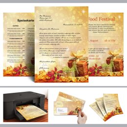 Briefumschläge WEIHNACHTSGESCHENKE - 25 Stück DIN LANG (mit Fenster)