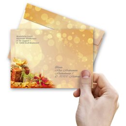 WEIHNACHTSGESCHENKE Briefumschläge Weinachtsbriefumschläge CLASSIC 50 Briefumschläge, DIN C6 (162x114 mm), C6-8323-50
