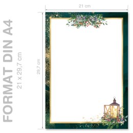 ADVENTSNACHT Briefpapier Christfest CLASSIC 250 Blatt Briefpapier, DIN A4 (210x297 mm), A4C-8364-250