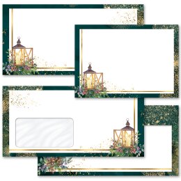 Briefumschläge ADVENTSNACHT - 10 Stück DIN LANG (ohne Fenster)